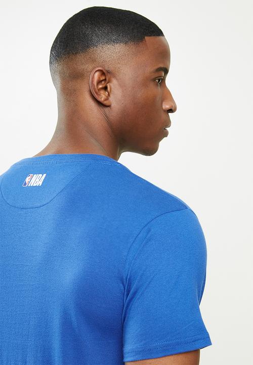 NBA - Icon warriors basketball straight hem printed T-shirt - blue