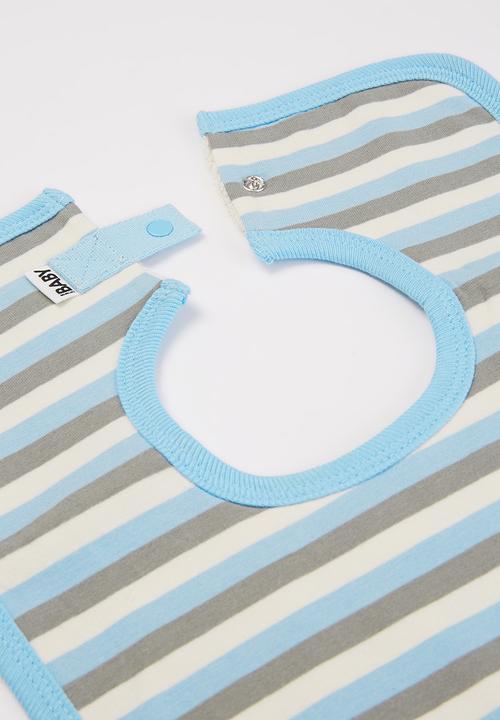 Cotton On - The square bib - skye haze/silver sage/dark vanilla keanan str