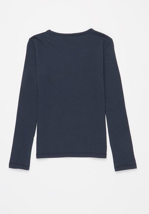 Roxy - Another chance foil long sleeve tee - indigo