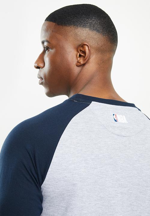NBA - Nba icon logo long sleeve printed T-shirt - grey