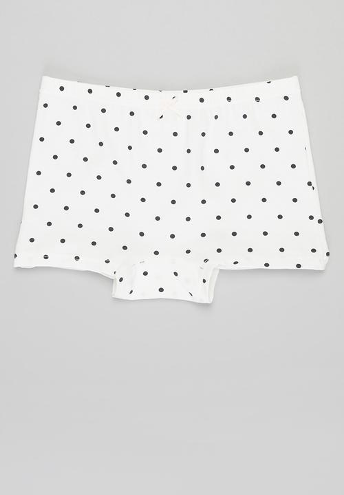 Pop Candy - Girls polka dot & zebra 3 pack briefs - multi 