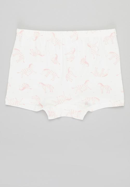 Pop Candy - Girls polka dot & zebra 3 pack briefs - multi 