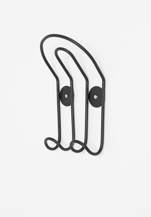 Sixth Floor - U-shaped double wall hook - matte black