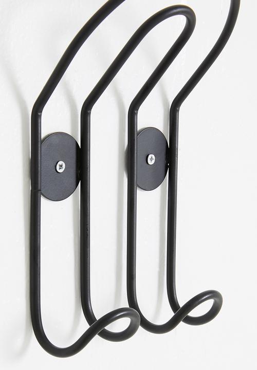 Sixth Floor - U-shaped double wall hook - matte black