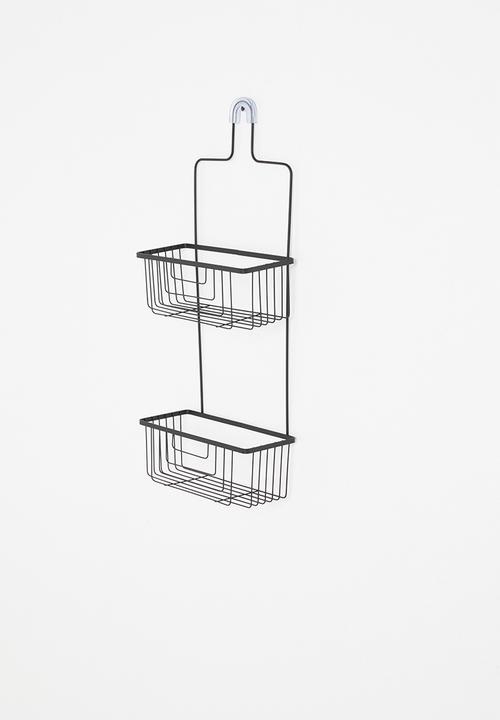 Sixth Floor - 2 Tier shower caddy - matte black