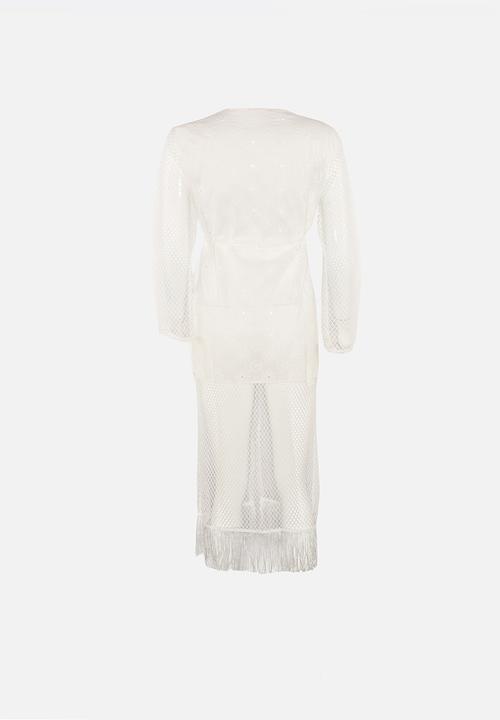 Trendyol - Beyaz kimono kaftan - white