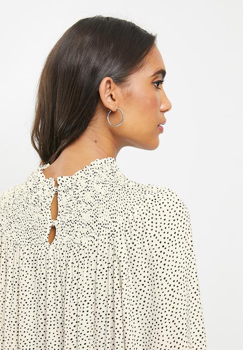 MANGO - Dress marta - black & beige 