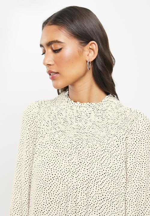 MANGO - Dress marta - black & beige 
