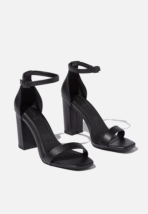 Cotton On - San square toe heel - black