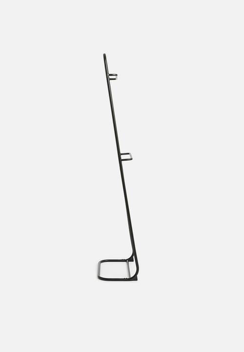 Sixth Floor - Iron leaning towel hanger - black