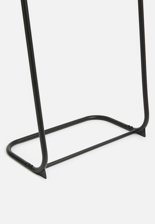 Sixth Floor - Iron leaning towel hanger - black