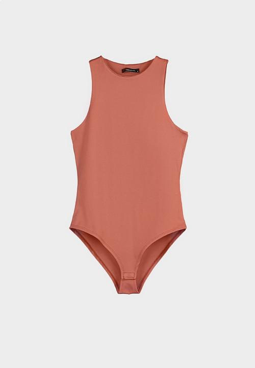 Trendyol - Snap fastener knitted body - burnt orange