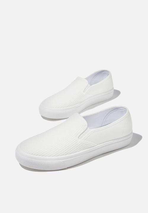 Cotton On - Harper slip on - white waffle