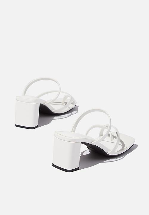 Cotton On - Isla toe loop heel - white
