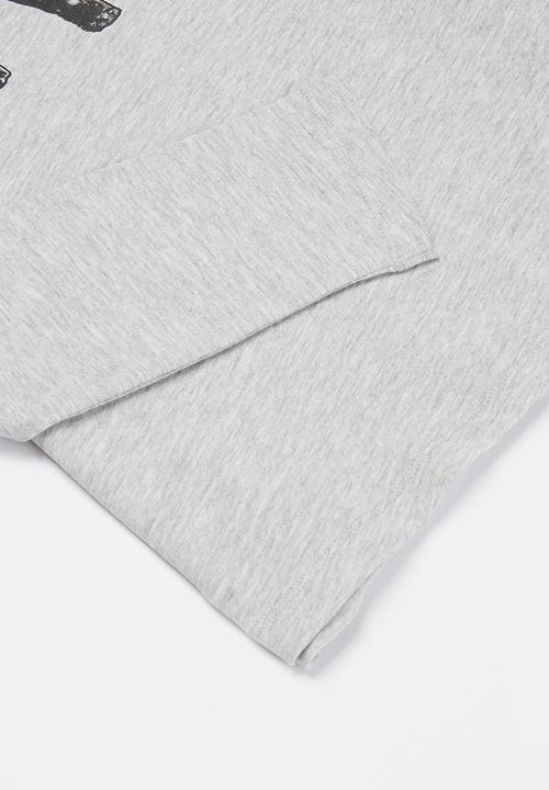 MANGO - T-shirt spencer - grey