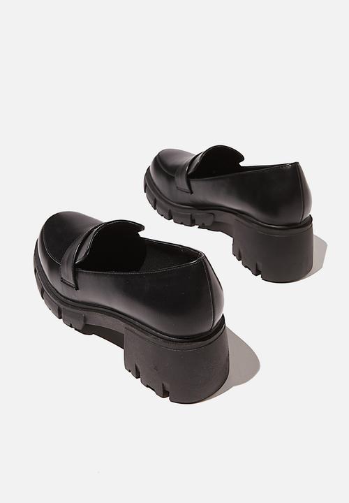Cotton On - Kiki chunky loafer - black pu
