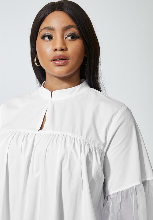 Superbalist - Keyhole tiered mini - white