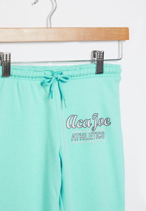 Aca Joe - Pre-girls brushed fleece jogger - aqua