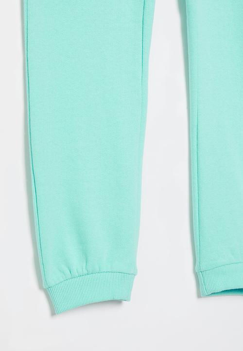 Aca Joe - Pre-girls brushed fleece jogger - aqua