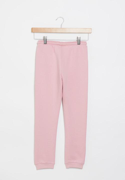 Aca Joe - Pre-girls brushed fleece jogger - blush pink
