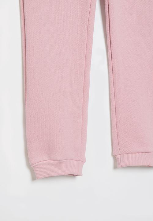 Aca Joe - Pre-girls brushed fleece jogger - blush pink