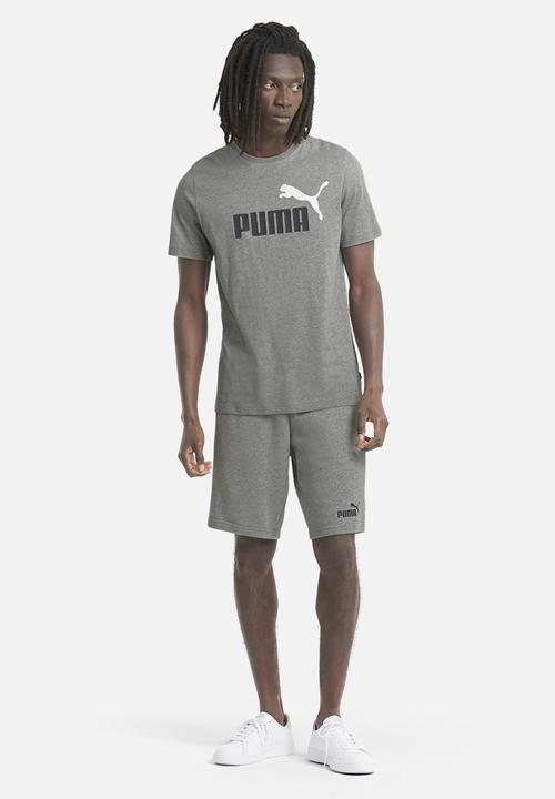 PUMA - Ess+ 2 col logo tee - gray