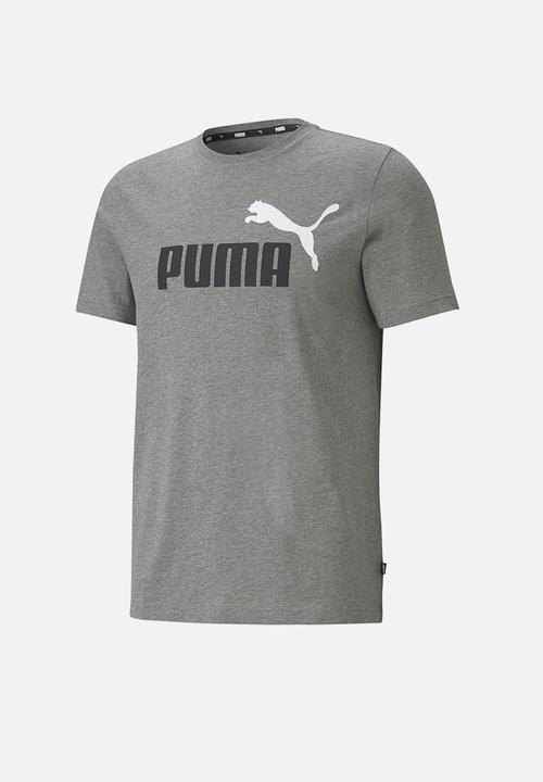 PUMA - Ess+ 2 col logo tee - gray