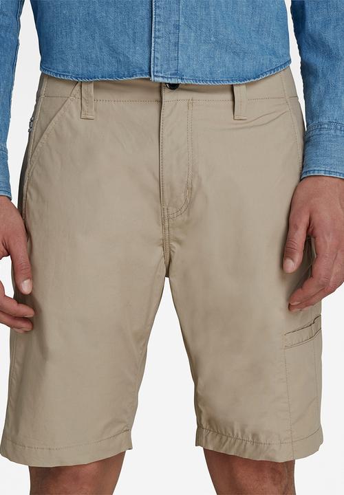 G-STAR - Worker chino denim short - neutral