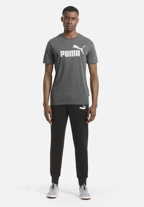 PUMA - Ess heather tee - black
