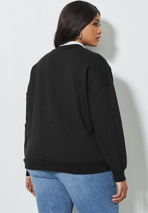 Superbalist - Slogan sweat - black