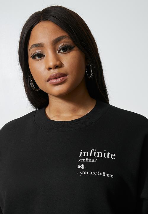 Superbalist - Slogan sweat - black