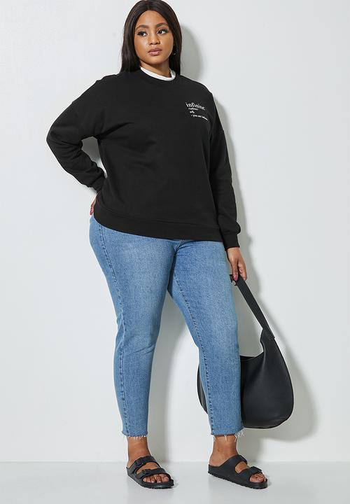 Superbalist - Slogan sweat - black