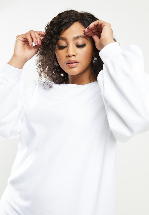 Blake - Sweater mini dress - white