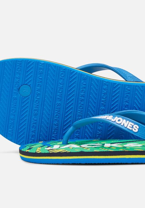 Jack & Jones - Jfwprint tropical pack flip flop - blue & green 