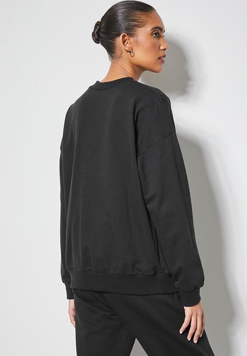 Superbalist - Crew neck sweat - black