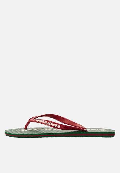 Jack & Jones - Jfwlogo pop flip flop pack - green