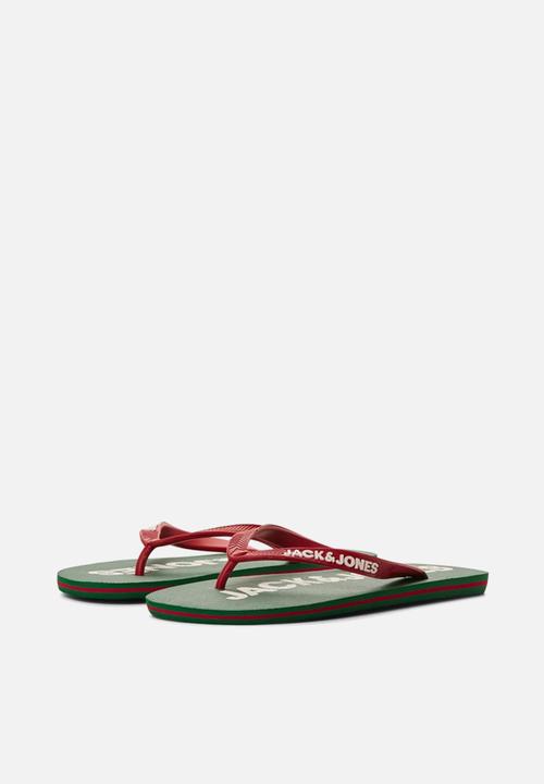 Jack & Jones - Jfwlogo pop flip flop pack - green
