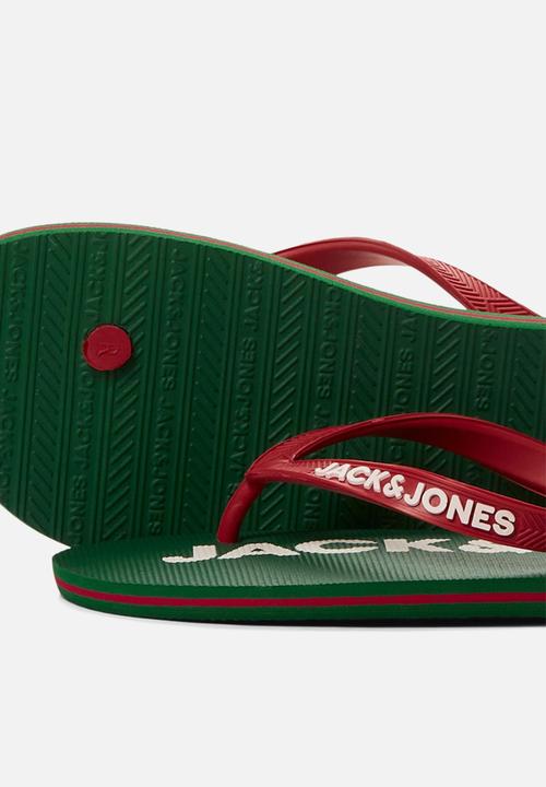 Jack & Jones - Jfwlogo pop flip flop pack - green