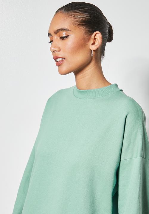 Superbalist - Cosy dropped waist dress with tier - sage