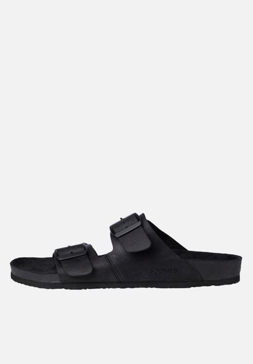 Jack & Jones - Jfwcroxton leather mono anthracite 20 - black 
