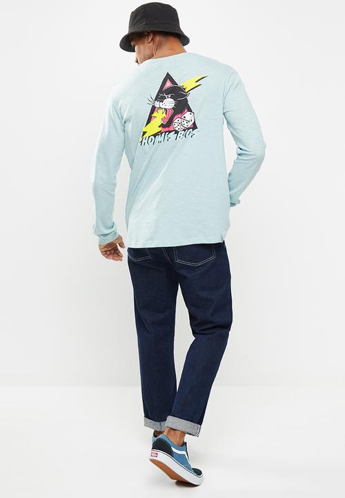Holmes Bro's - Panther long sleeve tee - blue