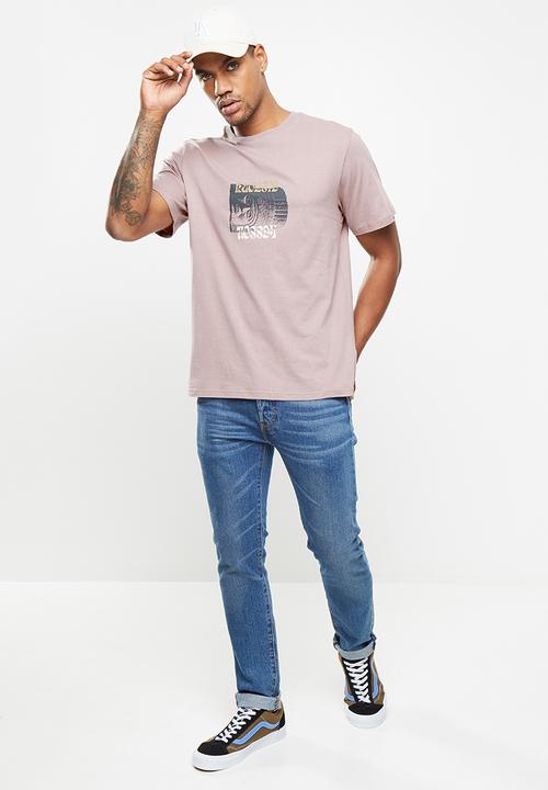 Cotton On - History lesson tbar art T-shirt - purple