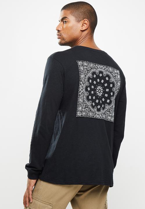Holmes Bro's - Bandana long sleeve tee - black 
