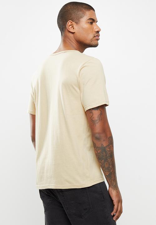 Cotton On - Essential henley T-shirt - beige