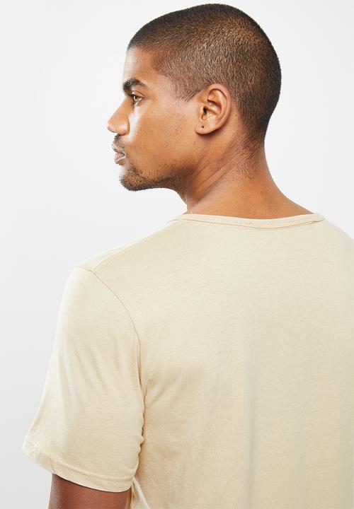 Cotton On - Essential henley T-shirt - beige