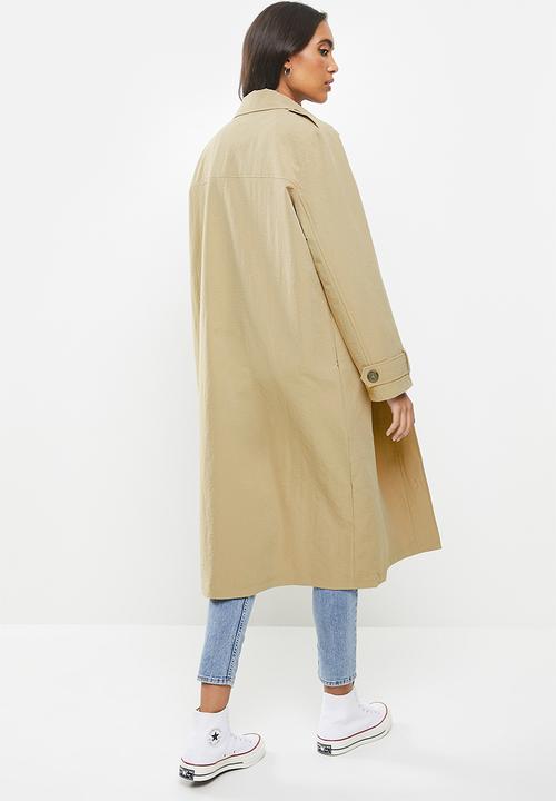 Cotton On - The mac trench - washed taupe