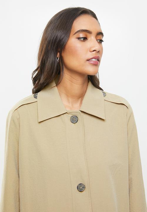 Cotton On - The mac trench - washed taupe