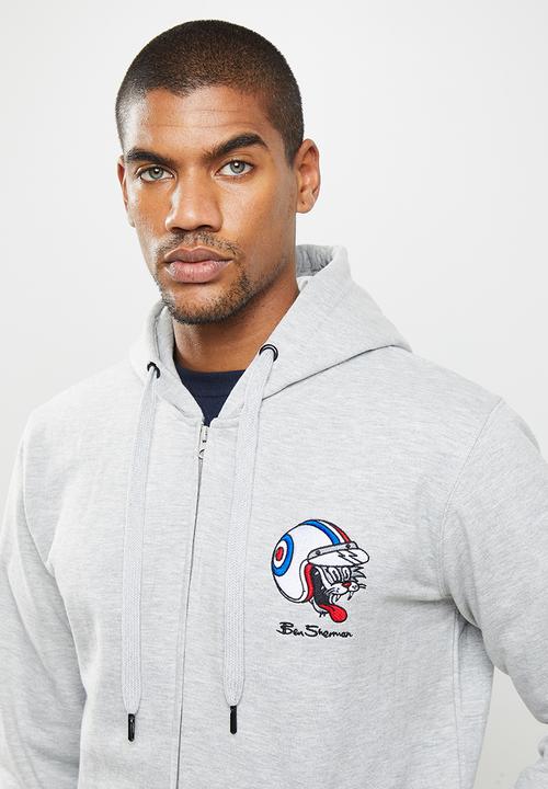 Ben Sherman - Cat zip sweat - grey