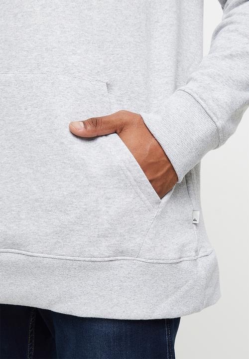 Quiksilver - Comp logo screen hoodie - grey