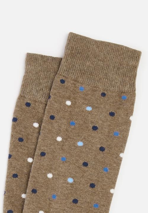 Jonathan D - Branded socks - brown